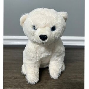 Fahlo Plush Polar Bear Stuffed Animal Blue Eyes Soft Toy Kids Gift‎